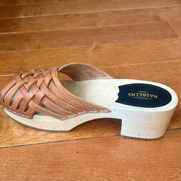 Swedish Hasbeens Monika Braided Platform Clog Size Euro 40 - Picture 10 of 11